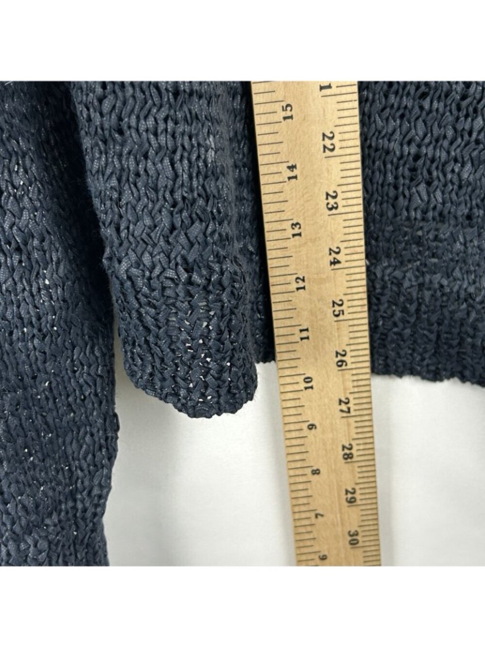 Rodebjer Knotted Open-Knit Sweater Womens XS V-neck Side-Tie Detail Long Sleeve - Picture 6 of 16